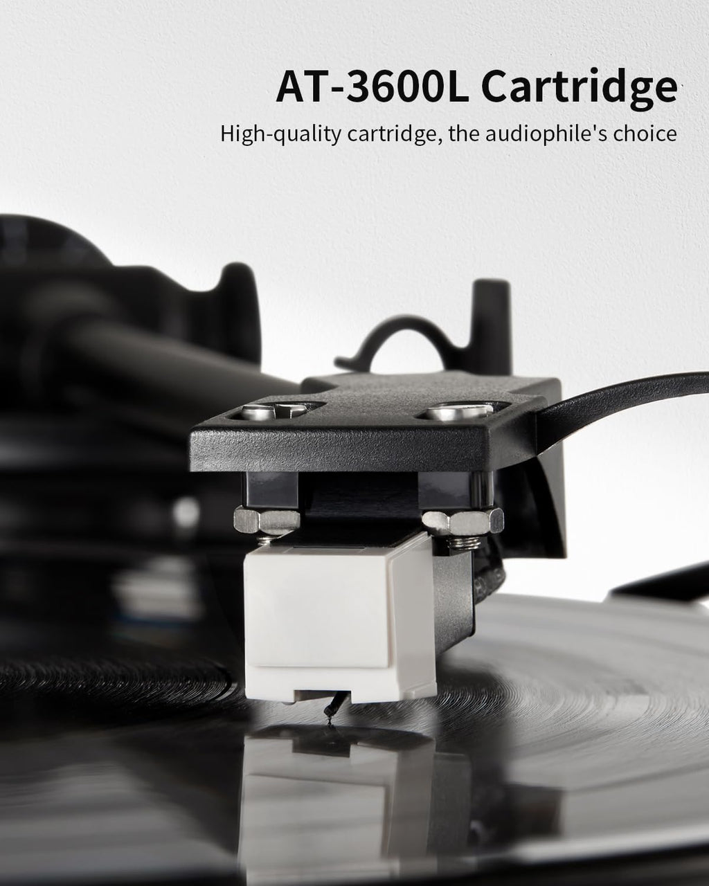 Vinyl Record Player with Speakers, Bluetooth Hi-Fi Turntable
