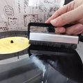 Vinyl Record Cleaning Brush Portable Anti-Static Carbon Fiber Record Brush + Stylus Brush LP Vinyl Phonograph Player Accessories