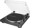 Audio-Technica AT-LP60X-BK Fully Automatic Belt-Drive Stereo Turntable, Black, Hi-Fidelity, Plays 33-1/3 and 45 RPM Vinyl Records, Dust Cover, Anti-Resonance, Die-Cast Aluminum Platter