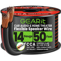 14 Gauge Speaker Wire 50FT,14/2 Speaker Cable for Home & Car Audio