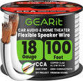 18 Gauge Speaker Wire 100Ft,White Speaker Cable for Home &Car Audio
