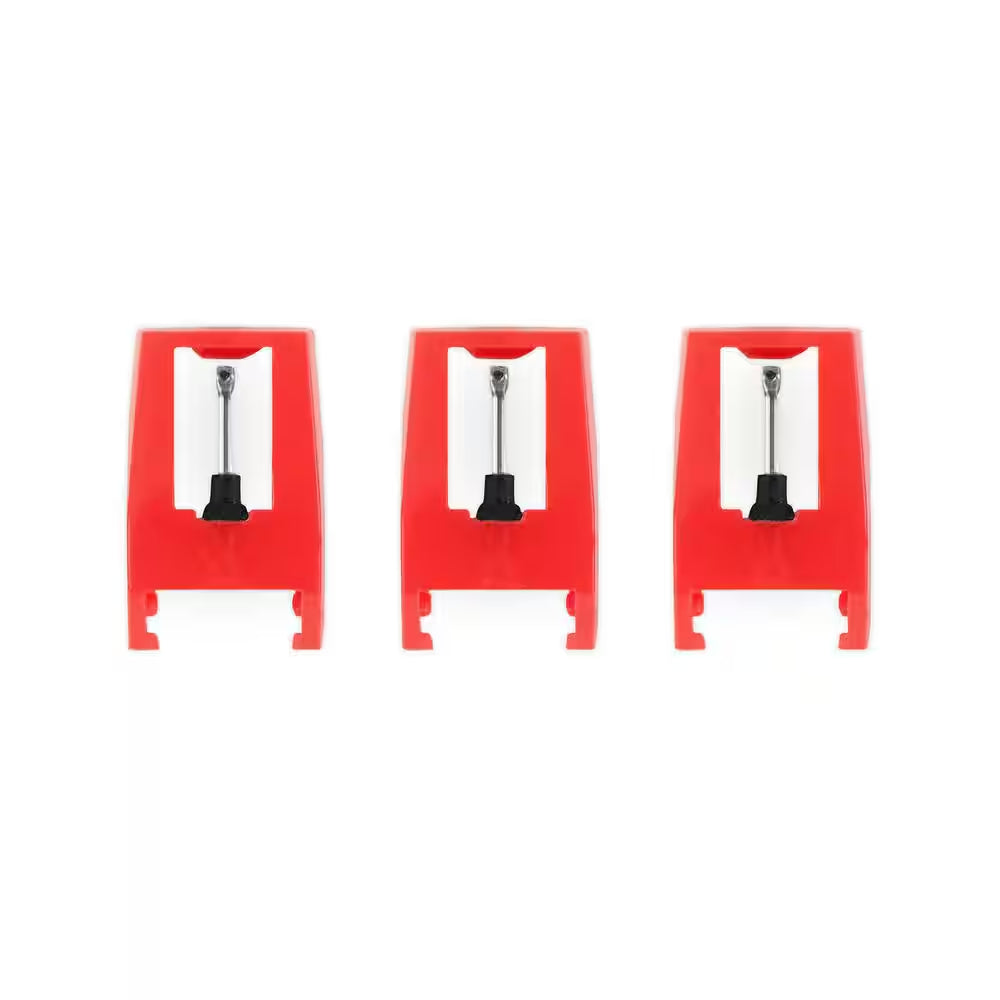 Turntable Replacement Needles for Record Players (3-Pack)