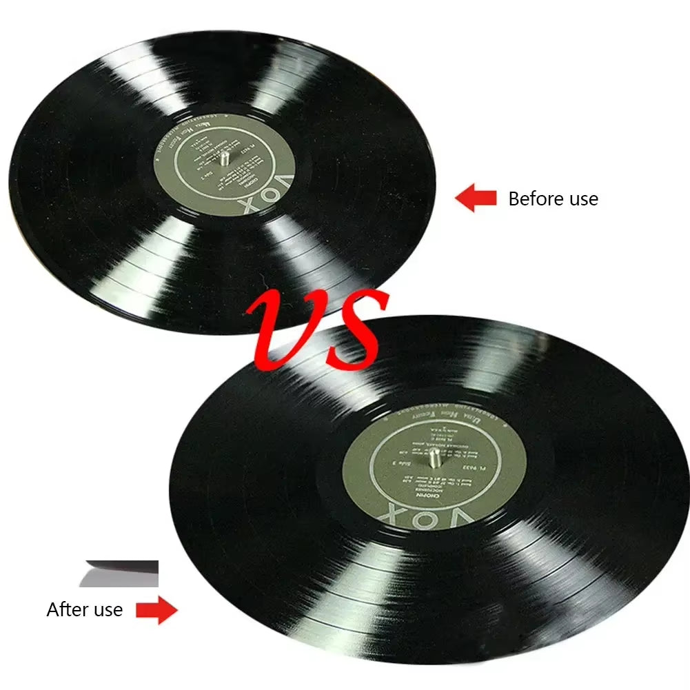 Vinyl Record Cleaning Brush Portable Anti-Static Carbon Fiber Record Brush + Stylus Brush LP Vinyl Phonograph Player Accessories