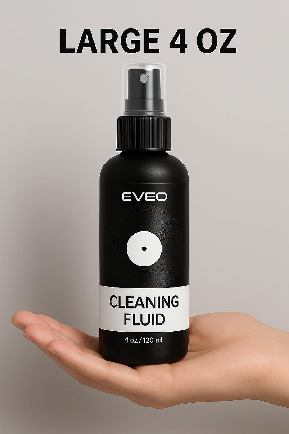 Vinyl Record Cleaning Kit - 4In1 Vinyl Record Cleaner Kit for Vinyl Records Albums. Vinyl Cleaner Includes XL Record Brush, Cleaning Liquid (4Oz), Duster & Stylus Cleaning Gel - Archival Standard