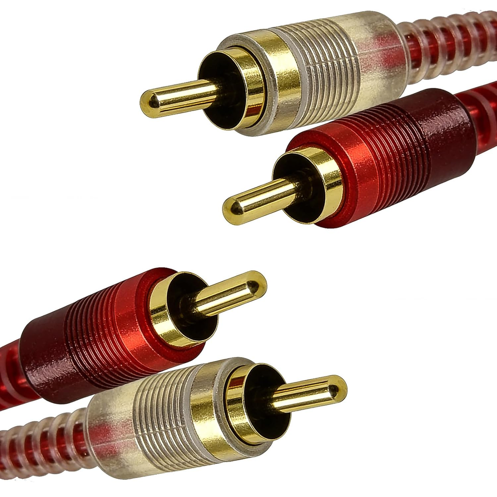 RCA Cables, 2 RCA Stereo Audio Cable - 5 Feet.