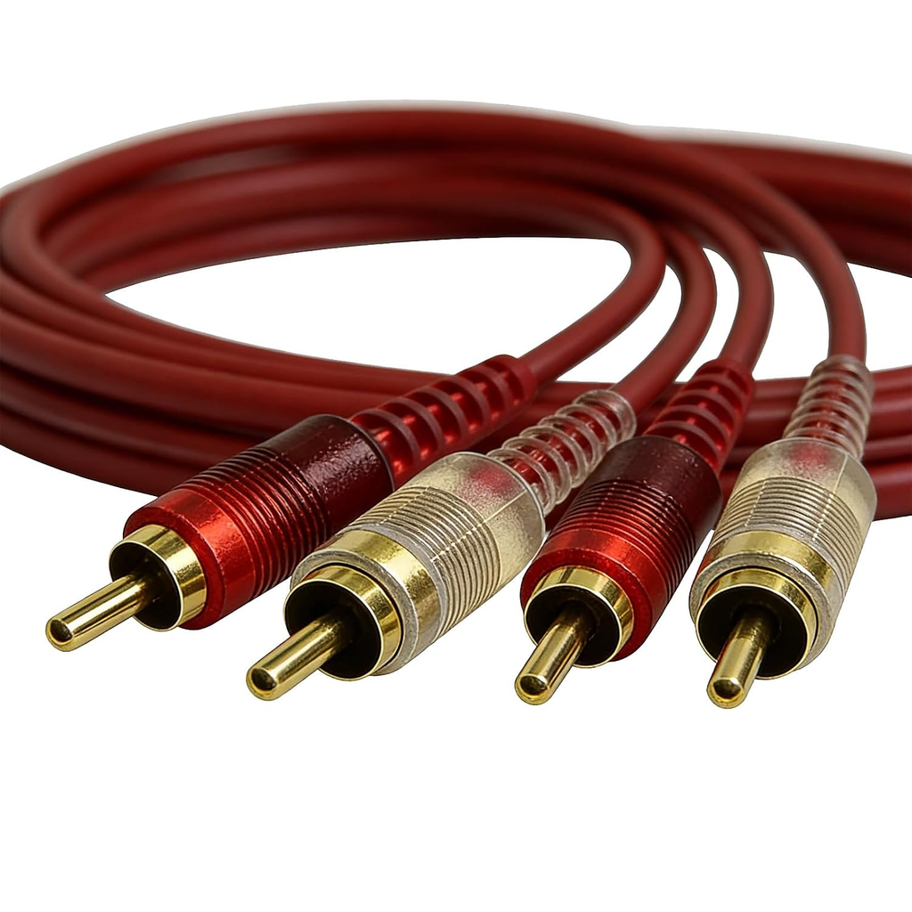RCA Cables, 2 RCA Stereo Audio Cable - 5 Feet.