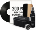 Vinyl Care Bundle - 200 Vinyl Sleeves + Vinyl 4-1 Cleaner Kit