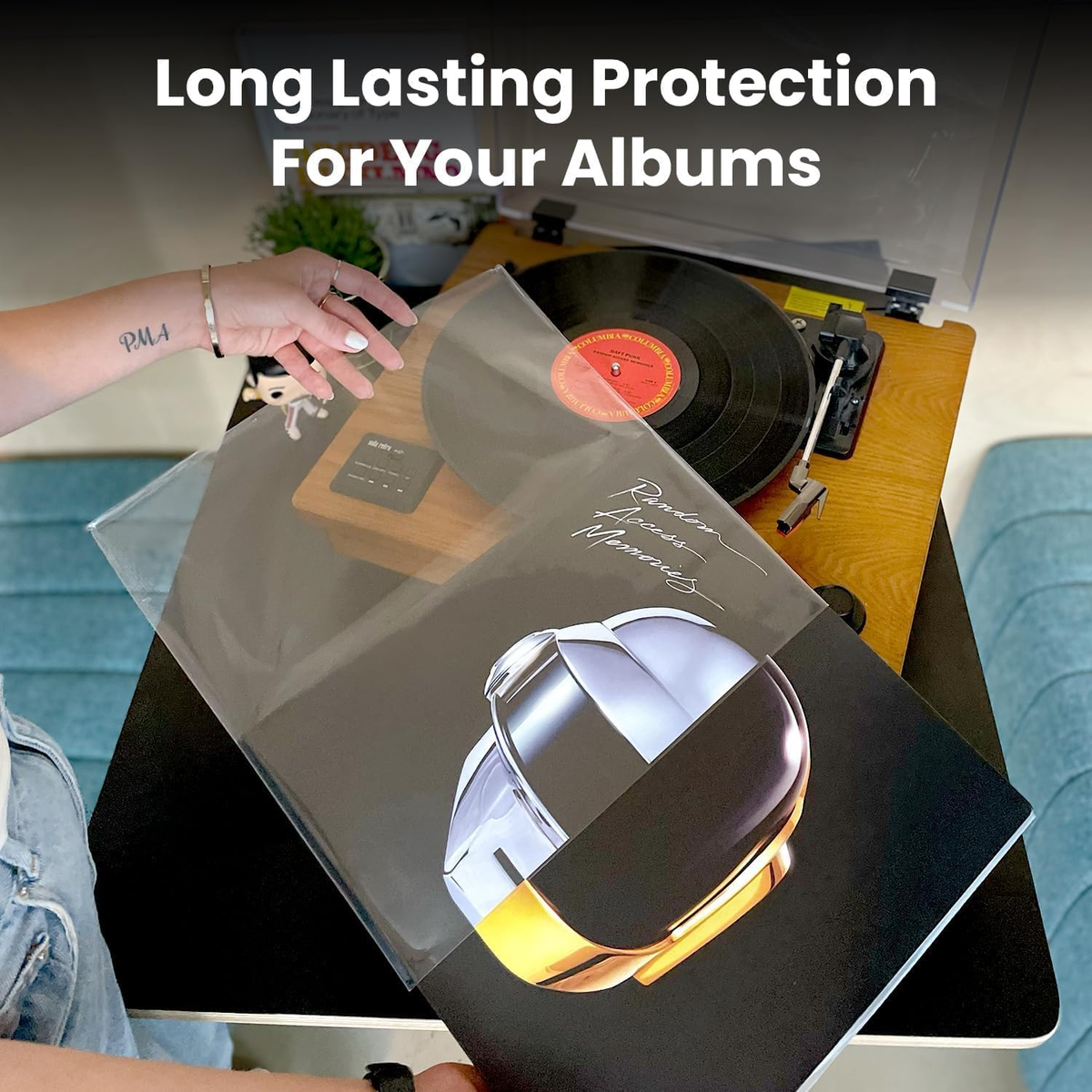 Vinyl Care Bundle - 200 Vinyl Sleeves + Vinyl 4-1 Cleaner Kit