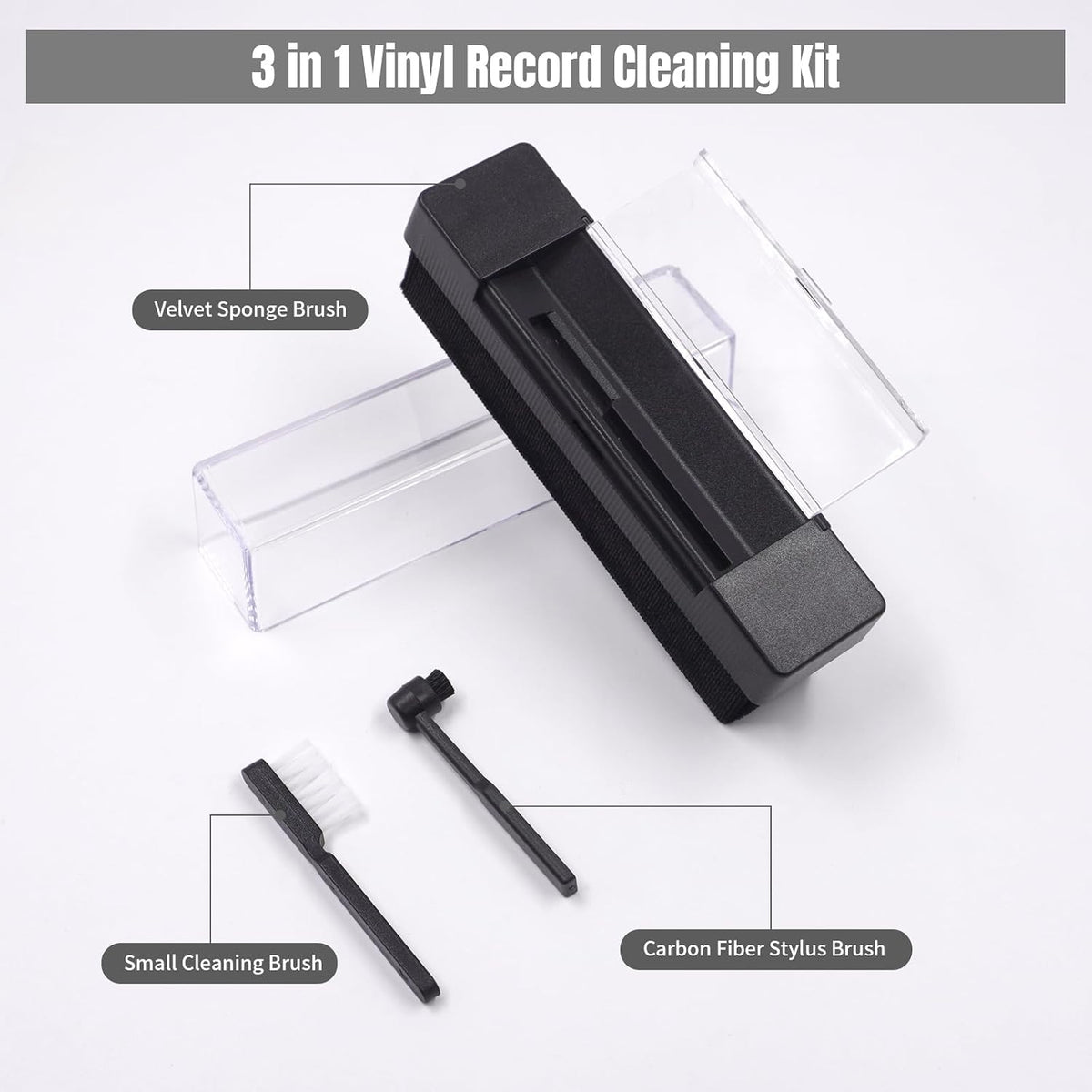 Vinyl Record Cleaning Kit Turntable Records Cleaner for Player Turntable