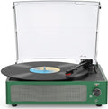 Vinyl Record Players Turntable with Speakers,Grass Green