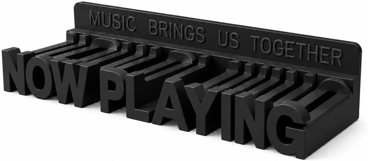Now Playing Vinyl Record Stand Wall Mount(Black)