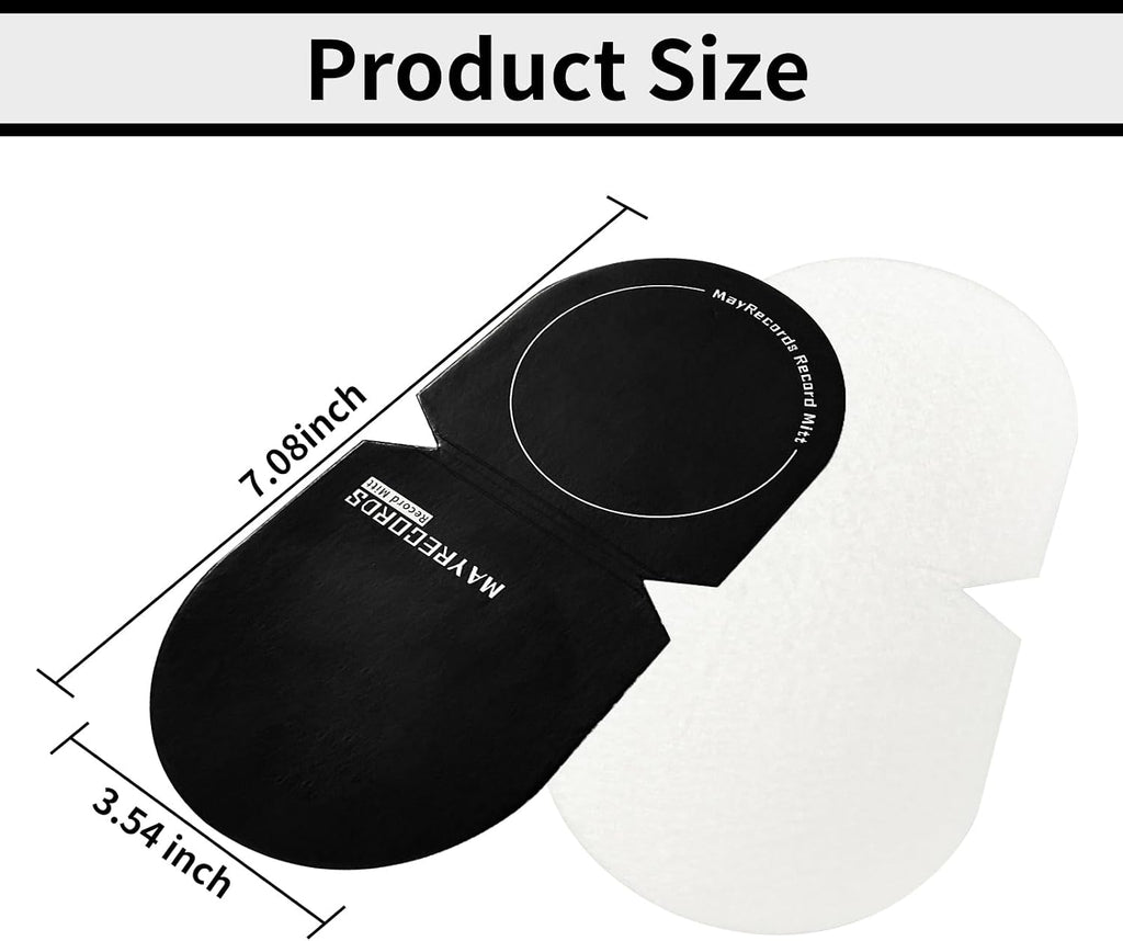 4PCS Record Mitt LP Handler Gripper Anti-Static Vinyl Record Protector